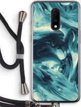 Case Company® - OnePlus 7 hoesje met Koord - Dreaming About Whales - Telefoonhoesje met Zwart Koord - Bescherming aan alle Kanten en Over de Schermrand