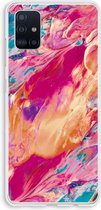 Case Company® - Samsung Galaxy A51 4G hoesje - Pastel Echoes - Soft Cover Telefoonhoesje - Bescherming aan alle Kanten en Schermrand