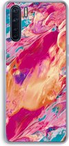 Case Company® - Oppo A91 hoesje - Pastel Echoes - Soft Cover Telefoonhoesje - Bescherming aan alle Kanten en Schermrand