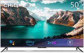 CHiQ U50G7PF Handsfree spraakbediening Frameloze Smart Android TV, 4K UHD, HDR 10