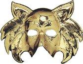 verkleedmasker kat dames goud one-size