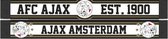 AJAX Écharpe Zwart Or Ajax Amsterdam logo traditionnel