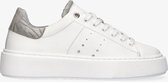 Tango | Eileen 1-c white/silver leather sneaker - white outsole | Maat: 36