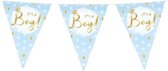 vlaggenlijn It's a boy! 10 meter folie blauw/goud