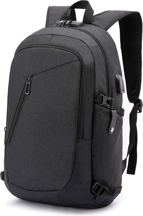 Laptoprugzak, 15,6 inch, rolltop, rugzak, waterdicht, met USB