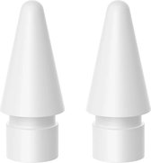Replacement tip voor Apple Pencil 1/2 - 2 stuks - geschikt voor Apple Pencil generatie 1 & 2 - Apple Pencil Punt vervanger - Wit