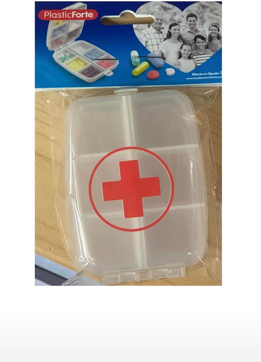 Pillendoosjes - Medicijnen doosje - pillen box - dagen pillen box - weken pillen doos - Pillenbakje - Pillen Organizer - Medicijn Doosje - pillendoos transparant - 12 vakjes -