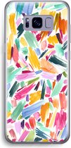 Case Company® - Samsung Galaxy S8 Plus hoesje - Watercolor Brushstrokes - Soft Cover Telefoonhoesje - Bescherming aan alle Kanten en Schermrand