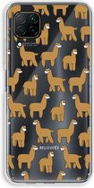 Case Company® - Huawei P40 Lite hoesje - Alpacas - Soft Cover Telefoonhoesje - Bescherming aan alle Kanten en Schermrand