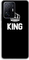 Case Company® - Xiaomi 11T Pro hoesje - King zwart - Soft Cover Telefoonhoesje - Bescherming aan alle Kanten en Schermrand