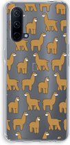 Case Company® - OnePlus Nord CE 5G hoesje - Alpacas - Soft Cover Telefoonhoesje - Bescherming aan alle Kanten en Schermrand