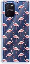 Case Company® - Samsung Galaxy Note 10 Lite hoesje - Flamingo - Soft Cover Telefoonhoesje - Bescherming aan alle Kanten en Schermrand