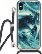 Case Company® - iPhone XS Max hoesje met Koord - Dreaming About Whales - Telefoonhoesje met Zwart Koord - Extra Bescherming aan alle Kanten en Over de Schermrand