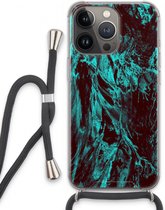 Case Company® - iPhone 13 Pro hoesje met Koord - Ice Age - Telefoonhoesje met Zwart Koord - Extra Bescherming aan alle Kanten en Over de Schermrand