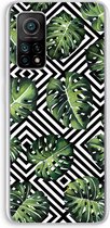 Case Company® - Xiaomi Mi 10T hoesje - Geometrische jungle - Soft Cover Telefoonhoesje - Bescherming aan alle Kanten en Schermrand