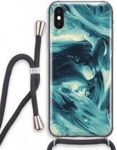 Case Company® - iPhone XS hoesje met Koord - Dreaming About Whales - Telefoonhoesje met Zwart Koord - Extra Bescherming aan alle Kanten en Over de Schermrand