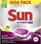 SUN All-in 1 Expert Vaatwastabletten Extra Power Citroen - 58 tabletten