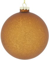 kerstbal Florenz 10 cm glas brons