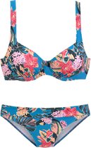 Stijlvolle Beugel Bikini, Tropical-Print van Duitse Modehuis Olympia, Veelkleurig, Maat 38, Cup-C