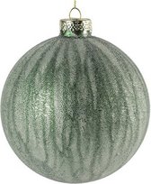 kerstbal Milly 8 cm glas groen