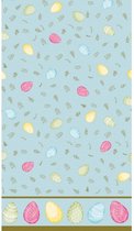 tafellaken Pastel Eggs 138 x 220 cm papier blauw