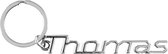 sleutelhanger Thomas 11,5 x 7,5 cm aluminium
