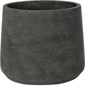Pottery Pots Bloempot Patt Grijs-Zwart D 23 cm H 19.5 cm