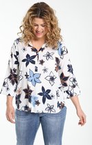 Paprika Dames Hemd met bloemenprint - Blouse - Maat 48