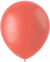 ballonnen 33 cm latex donkeroranje 100 stuks