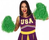 cheerleader pompom meisjes groen 2 stuks