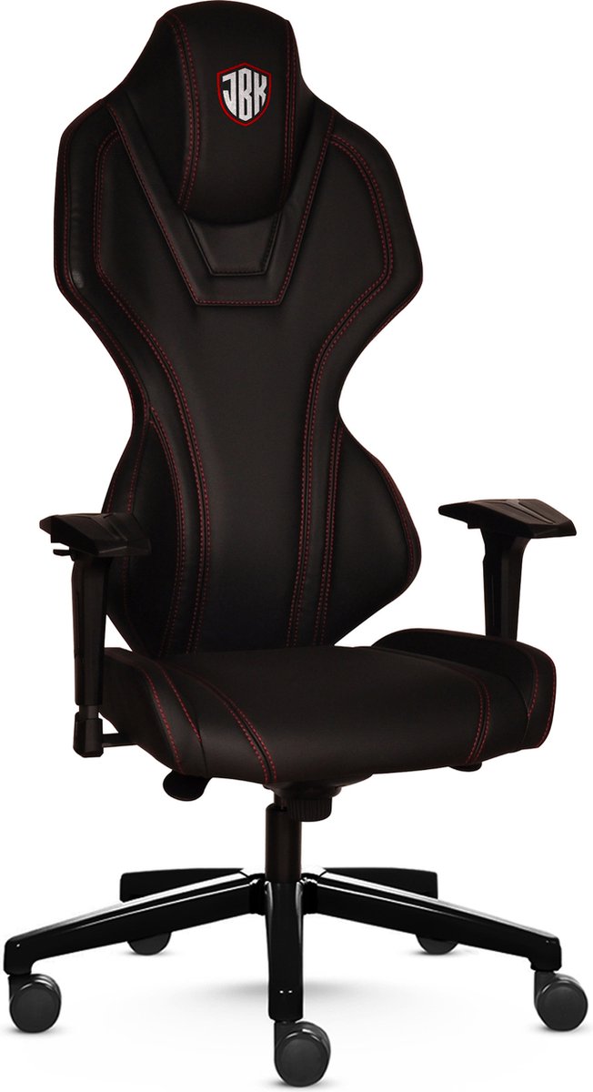 JBK Gaming Chair Boss- ergonomische game stoel-3d armleggers-Verstelbare rugleuning-Black
