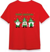 Kerstkabouter Buddy Kerst T-shirt | Groen | Jongens / Meisjes | Grappige Foute kersttrui Shirt Cadeau | Kindershirt | Leuke Elf, Rendier, Kerstboom en Kerstballen Ontwerpen. Maat 9