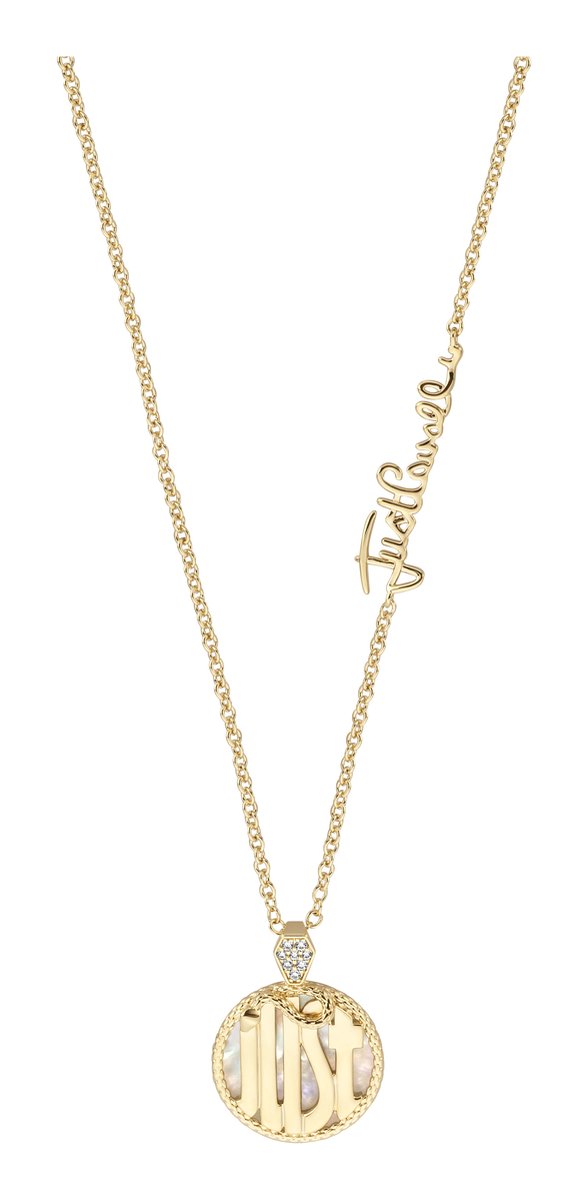 Just Cavalli Glam Logo Piccola necklace - ketting - goudkleurig - MOP - JCNL01113200 - 45 + 5 CM