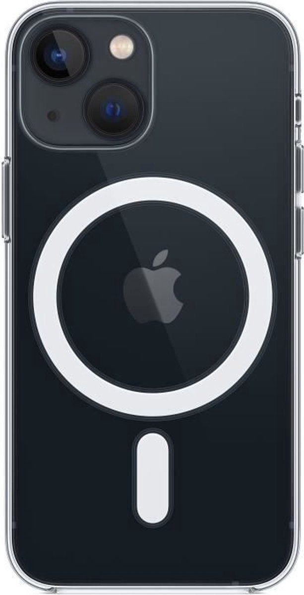 iPhone 13 mini Magnetisch Backcover Hoesje Transparant Siliconen