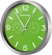 wandklok MyTime 25 cm aluminium groen