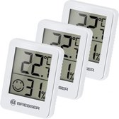 thermometers Temeo Hygro 58 mm wit 3 stuks