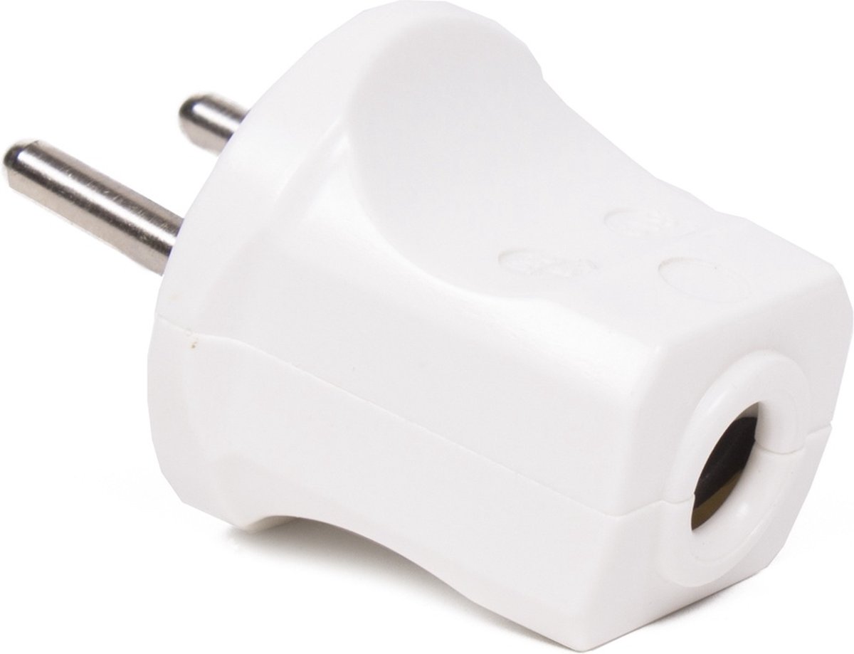 Benson Stekker Zonder Randaarde - Rond - Wit | bol