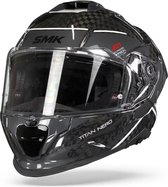 SMK Titan Carbon Nero Wit Grijs Integraalhelm - Maat XS