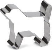 uitsteekvorm Hond 8 cm RVS zilver