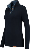 Travelin' Outdoor Jumper Solna - Damestrui - Dun gebreid - Navy blauw - Maat XXL