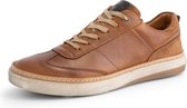 Travelin' Bransford Heren Sneaker - Leren veterschoenen mannen - Cognac bruin leer - Maat 44