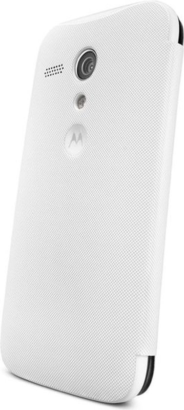 Shell Motorella Motorola Flip Shell Moto G 2nd Gen. - Wit | bol