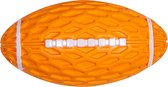 Jack and Vanilla - Hondenspeelgoed RUBBER TOYS Rugbybal - Kleur: Oranje - 14,5cm