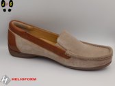 Helioform dames mocassin, H340 beige/naturel, Maat 38