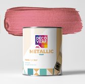 Decoverf metallic verf framboos roze, 750ml