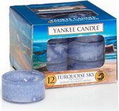 Yankee Candle Geparfumeerde Waxinelichtjes - Turquoise Sky - 12 Stuks