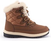 Warmbat Abbott Snowboots - Maat 41 - Vrouwen - bruin - crème - geel