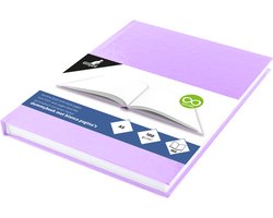 Kangaro dummyboek - A5 - pastel paars - 160 blanco pagina's - hard cover - schetsblok