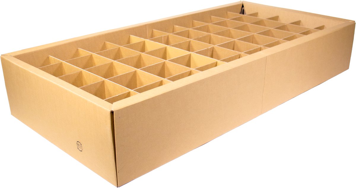 Kartonnen Bed Frame met rand - Duurzaam Karton - Hobbykarton - KarTent - 140x200 (matrasmaat)
