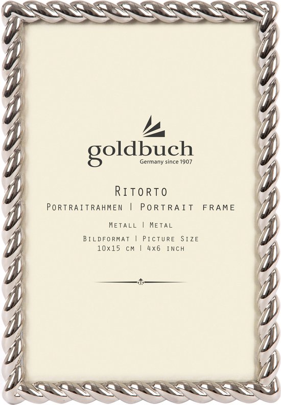 GOLDBUCH GOL-980222 Fotolijst Ritorto - kleur zilver - 10x15 cm